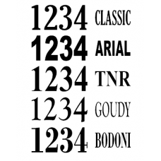 Vinyl Address Numbers